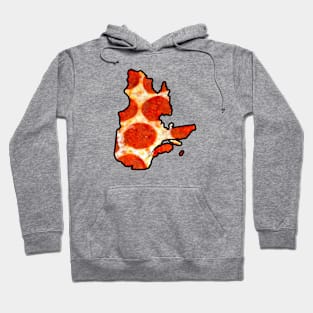 Quebec Canada Pepperoni Pizza Hoodie